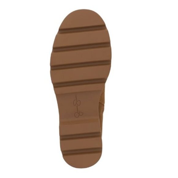 Jessica Simpson Women's Ulalie Lug Sole Tuscan Suede Booties Tan Size 5M - Picture 2 of 4